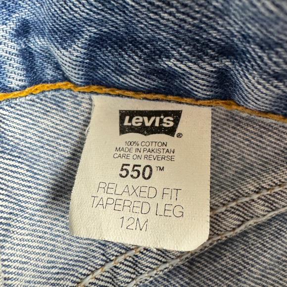 Vintage Levi's 550 Women's Jeans Size 12M Medium Wash Relaxed Fit Tapered Leg 00 - Picture 7 of 12